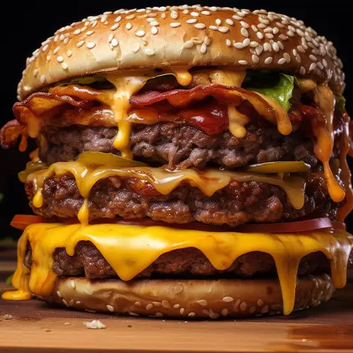 Triple  ( 3 Steaks 90g , 3 Fromages )